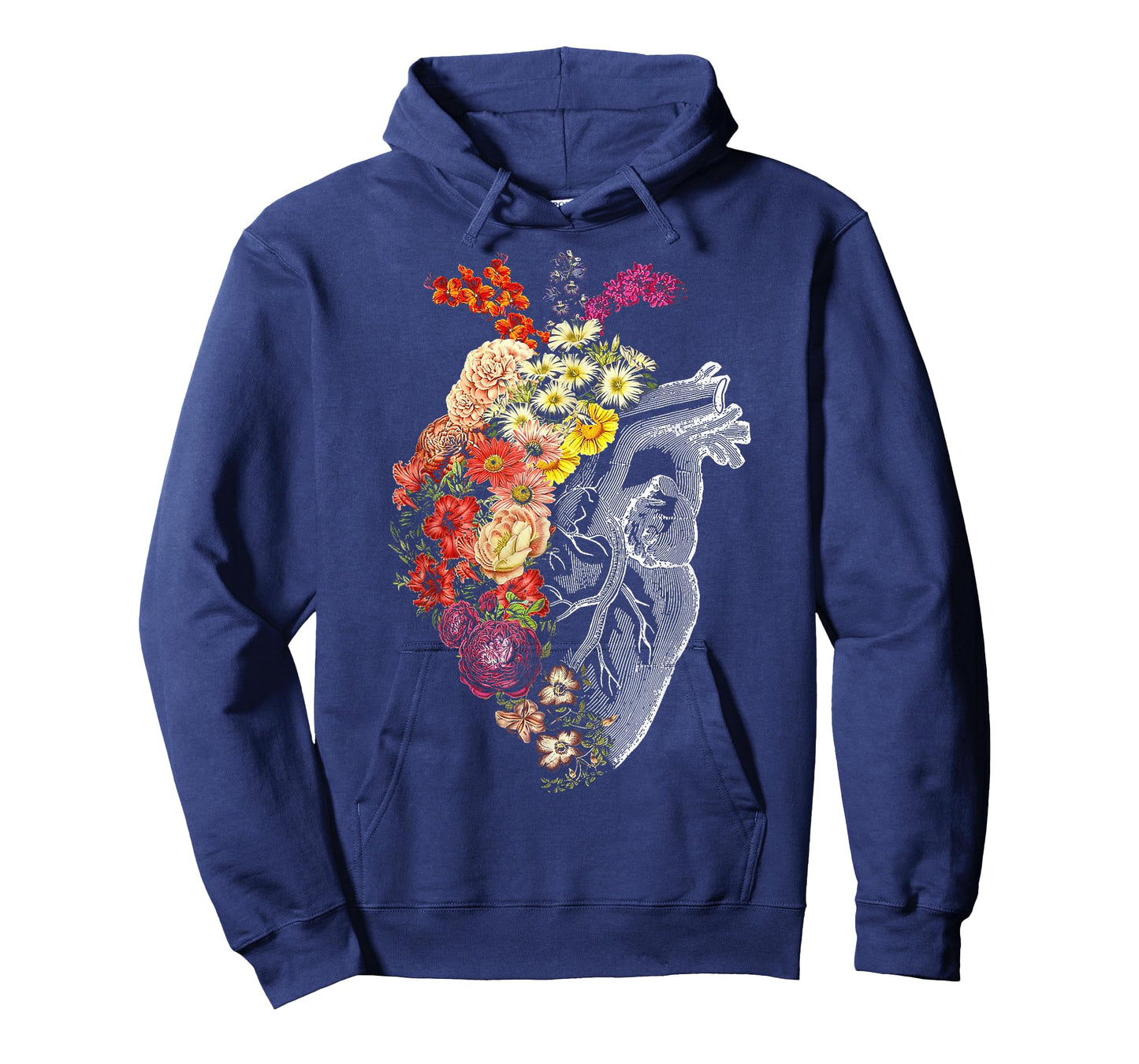 Anatomical Heart And Flowers Funny Nurse Gift For Graduation T-Shirt