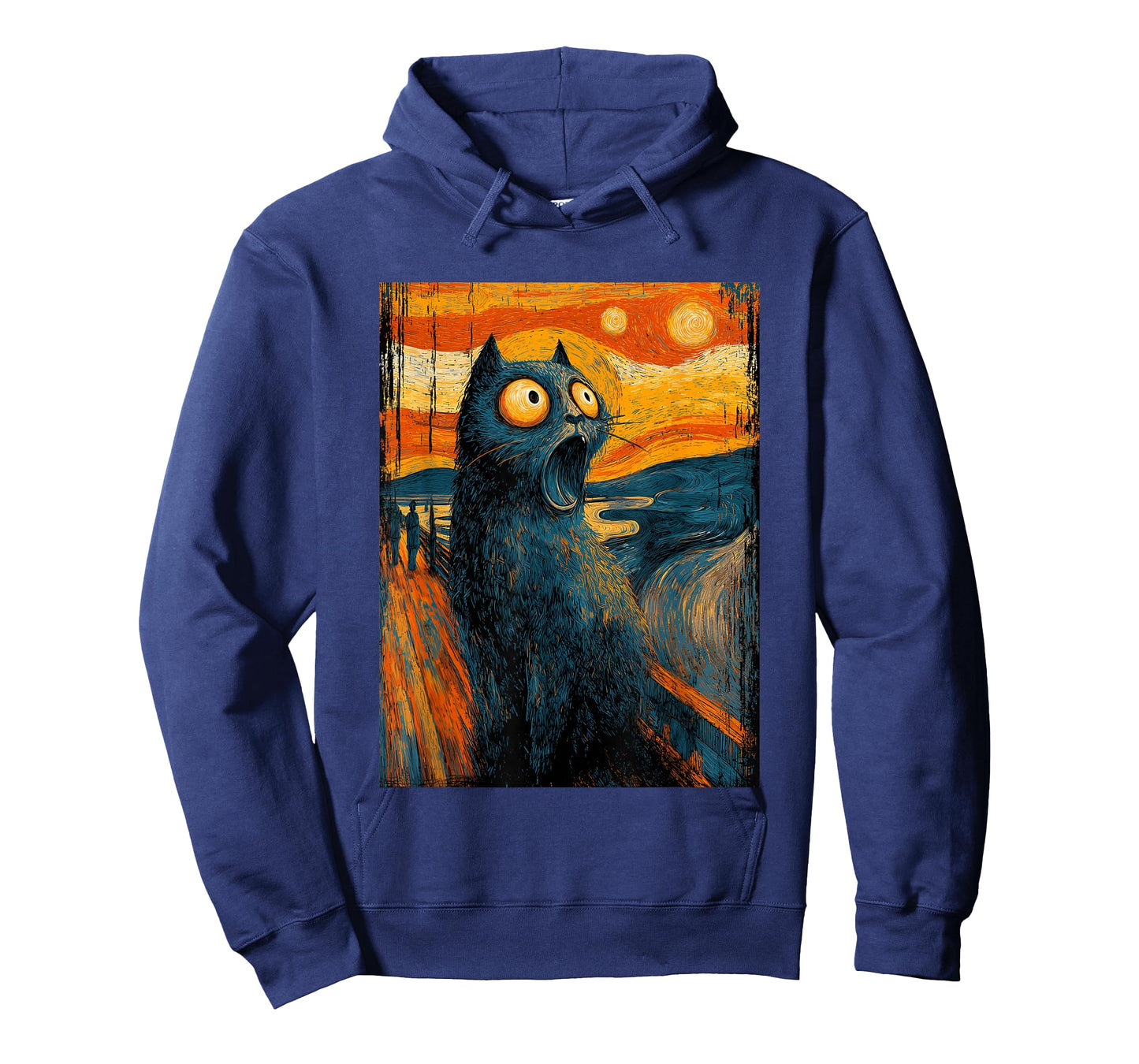 The Scream Cat – Funny Van Gogh Art Style Design T-Shirt