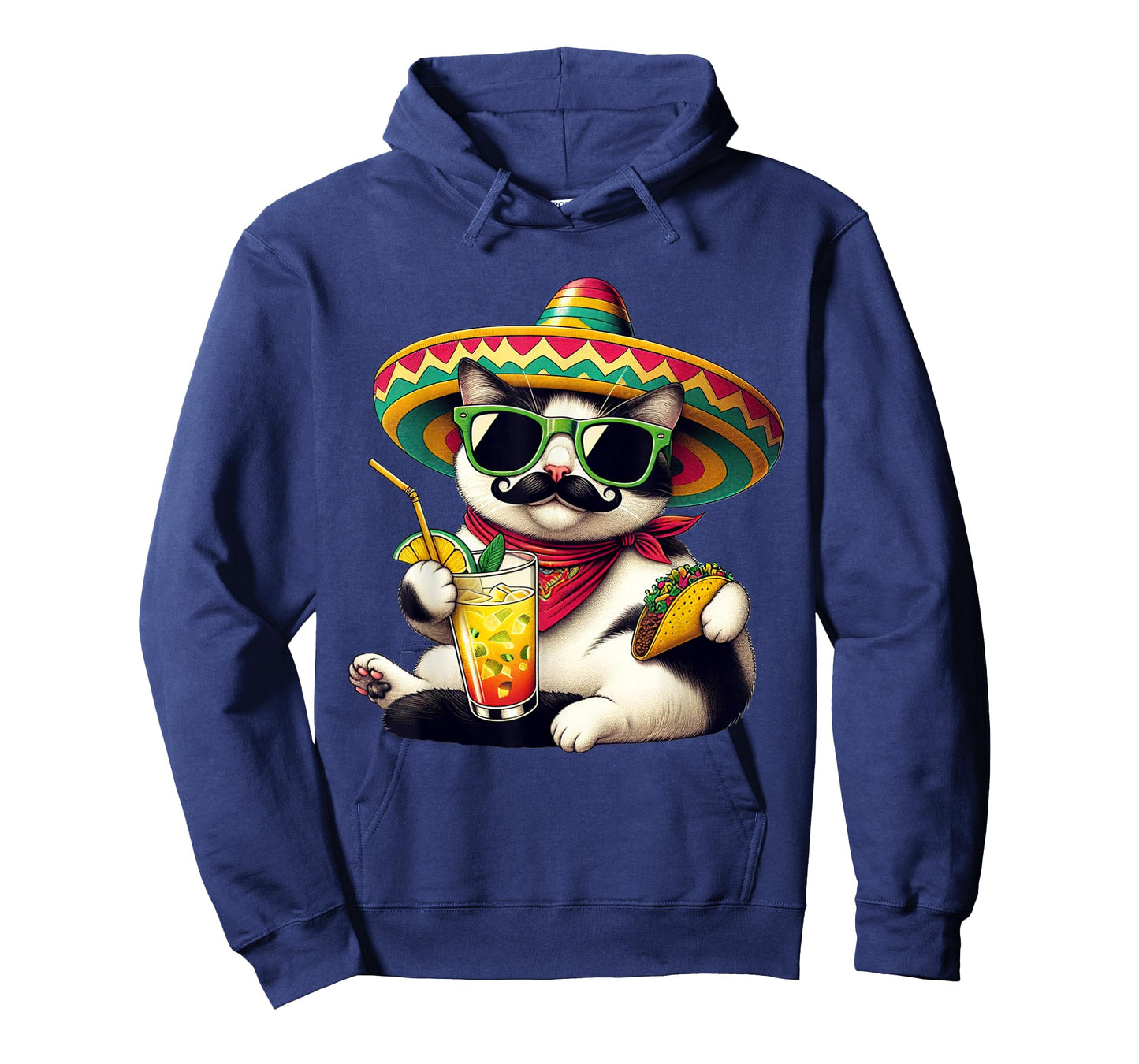 Funny Cinco De Mayo Cat Lovers Tacos Fiesta Humor Funny Meow T-Shirt