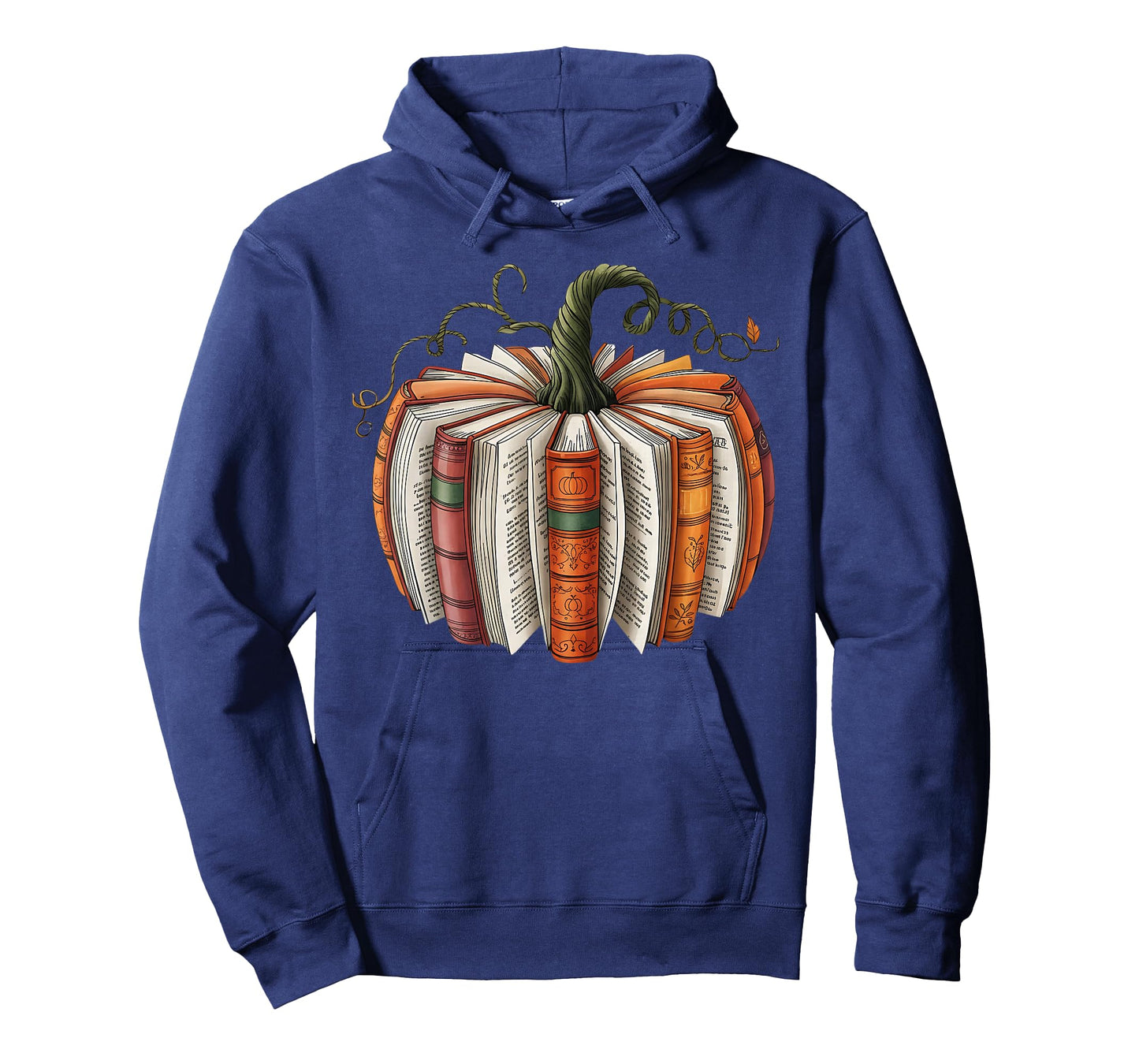 Vintage Book Pumpkin Autumn Fall Librarians Bookworm Teacher T-Shirt