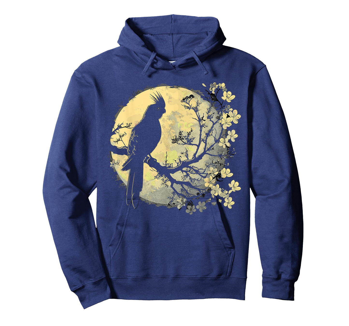 Cockatiel Parrot Lliebhaber Bird Moon and Flowers T-Shirt