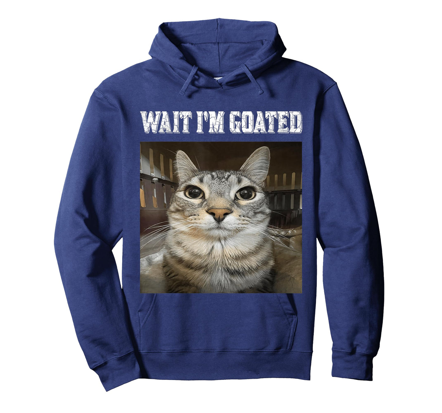Wait I'm Goated cat Humor Meme T-Shirt
