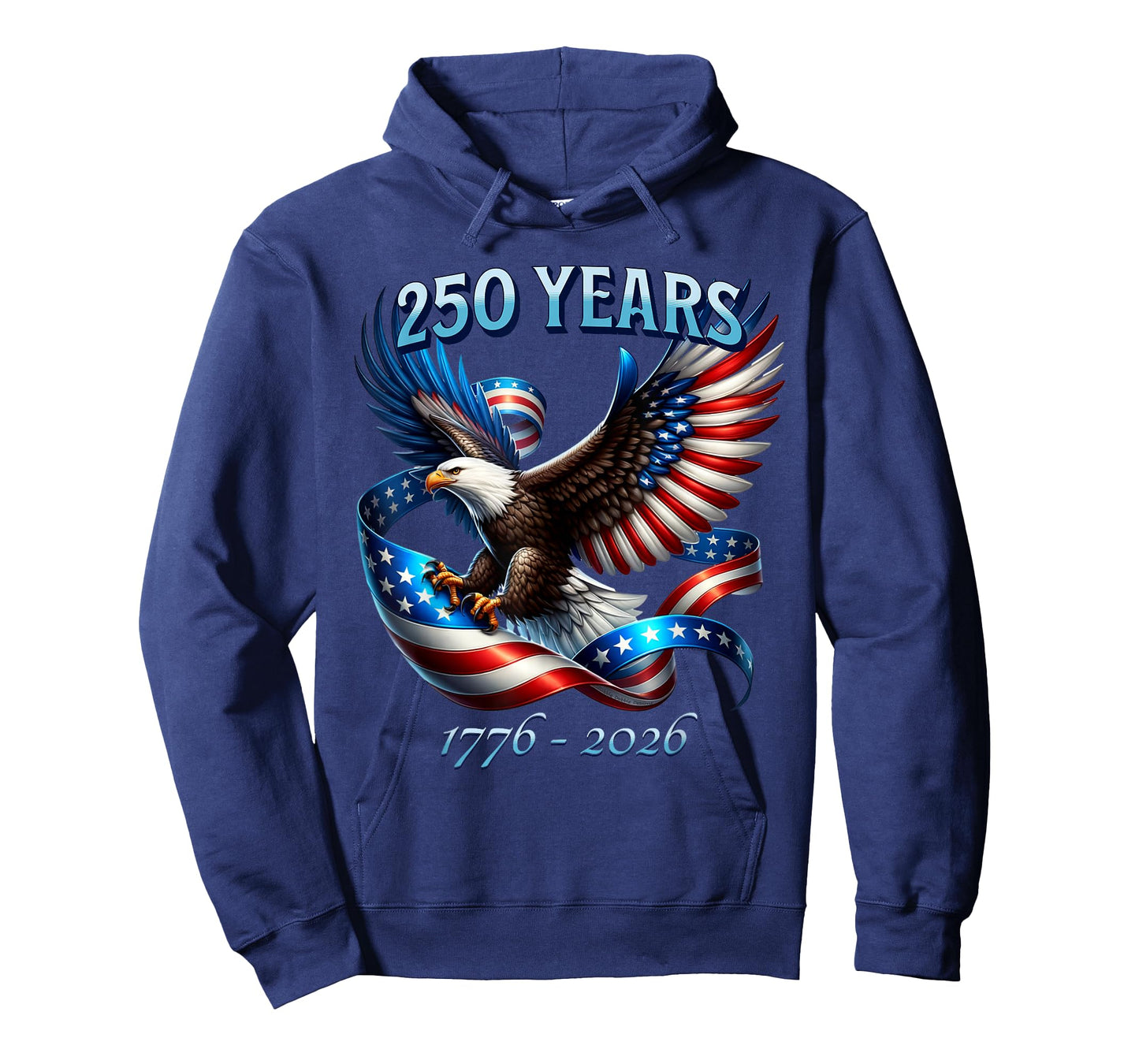 Patriotic Eagle and Flag 250 Years 1776-2026 T-Shirt