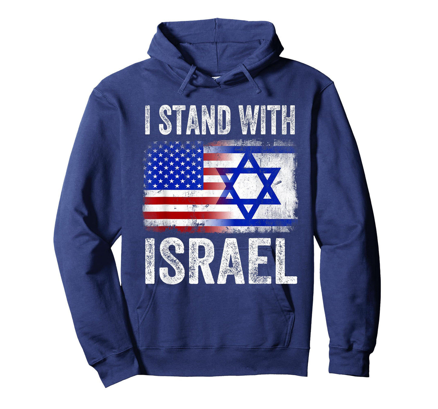 I Stand with Israel Patriotic T Shirt USA and Israel Flag T-Shirt