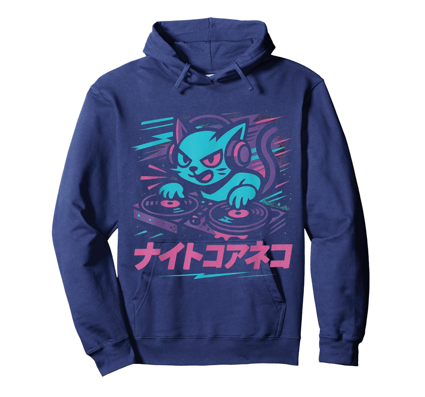 Nightcore Music Cute Kawaii DJ Cat Fast Beat Aesthetic T-Shirt