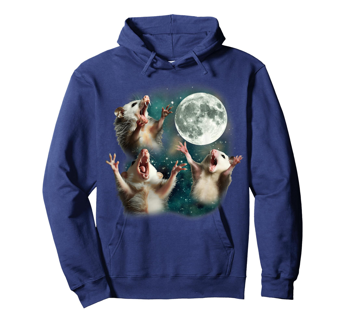 Three Possum Moon | 3 Opossum Funny Weird Cursed Meme T-Shirt