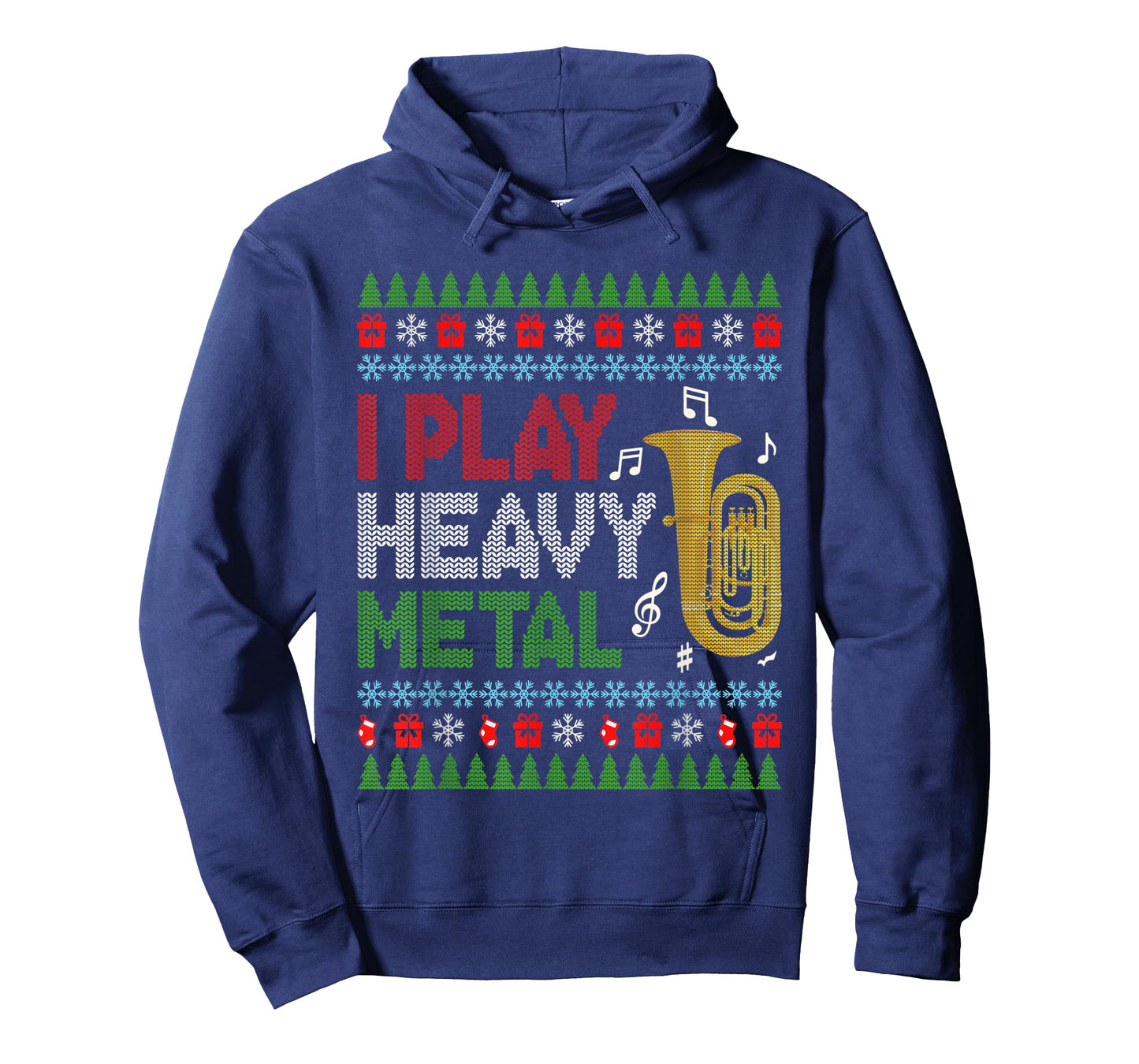 Cute Xmas Instrument Santa Hat Tuba Christmas Music Lover T-Shirt
