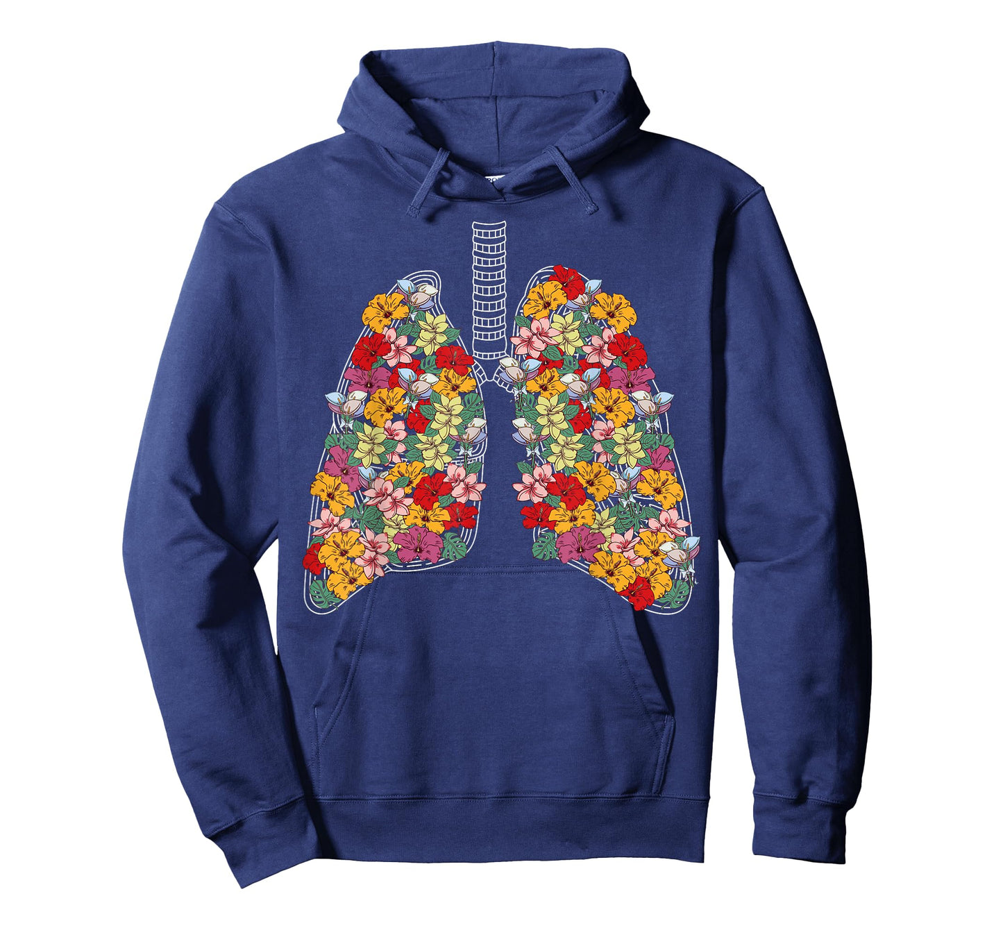 Anatomical Lungs Flowers Medical Science Anatomy Themed T-Shirt