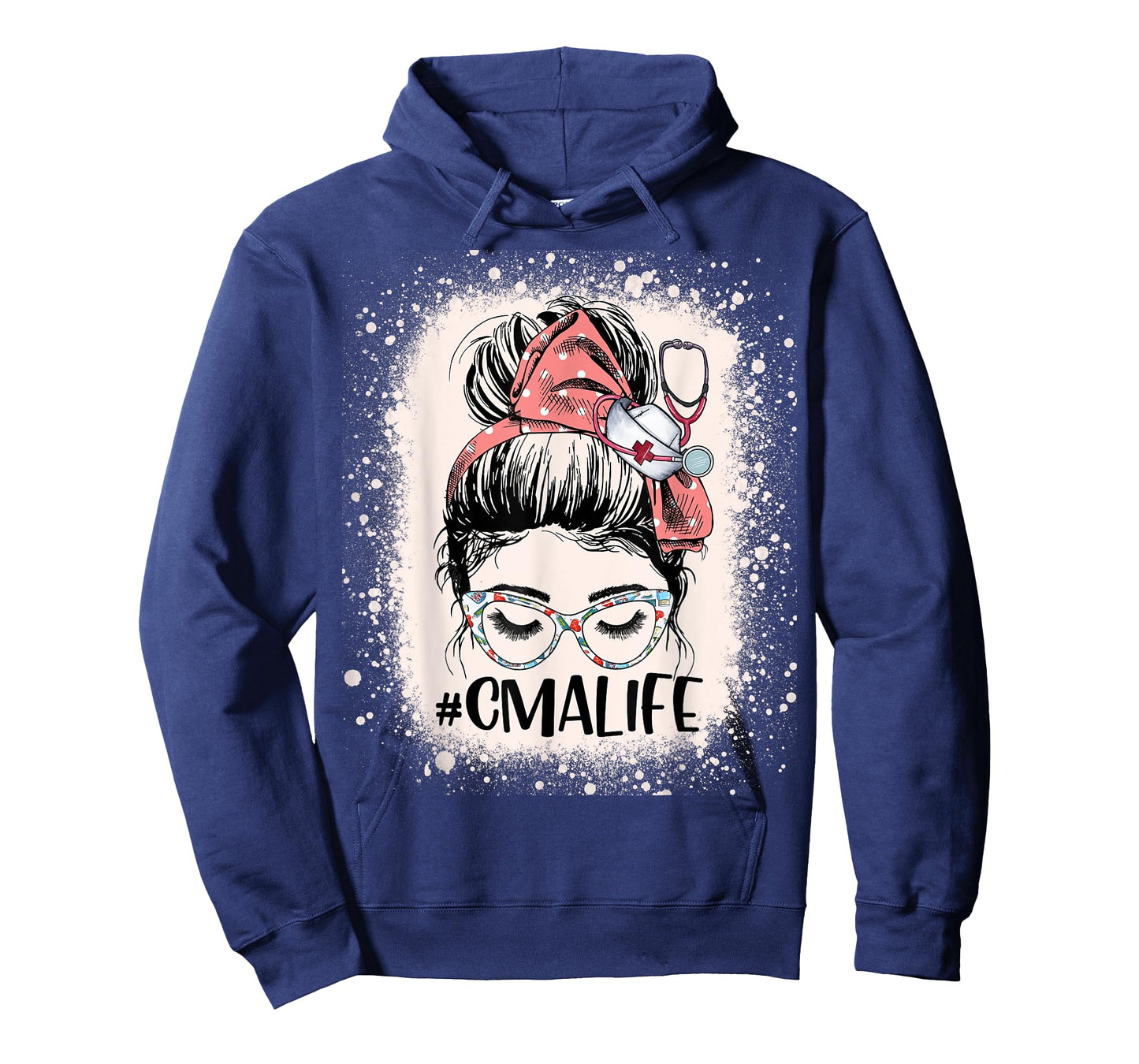 Certified Medical Assistant Messy Bun CMA Life Funny Nurse T-Shirt