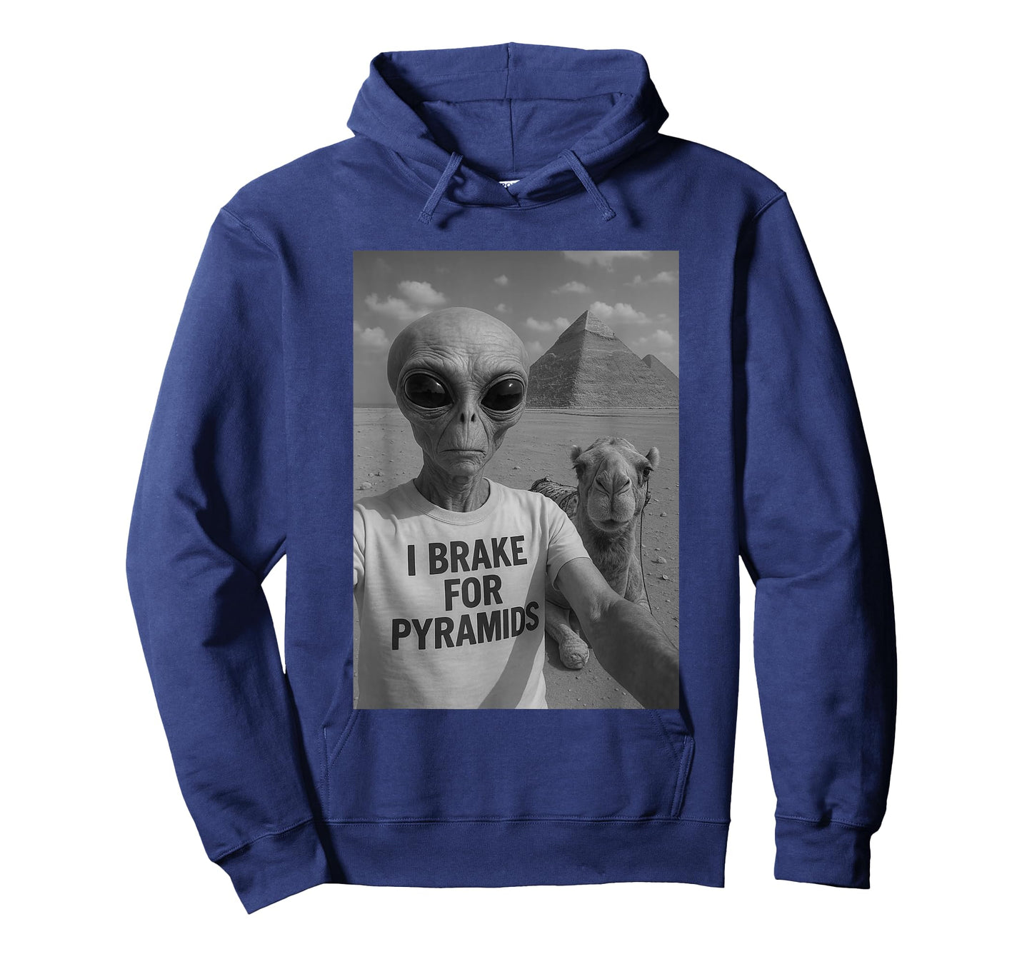 I Brake For Pyramids | Alien Abduction Cute Funny UFO T-Shirt