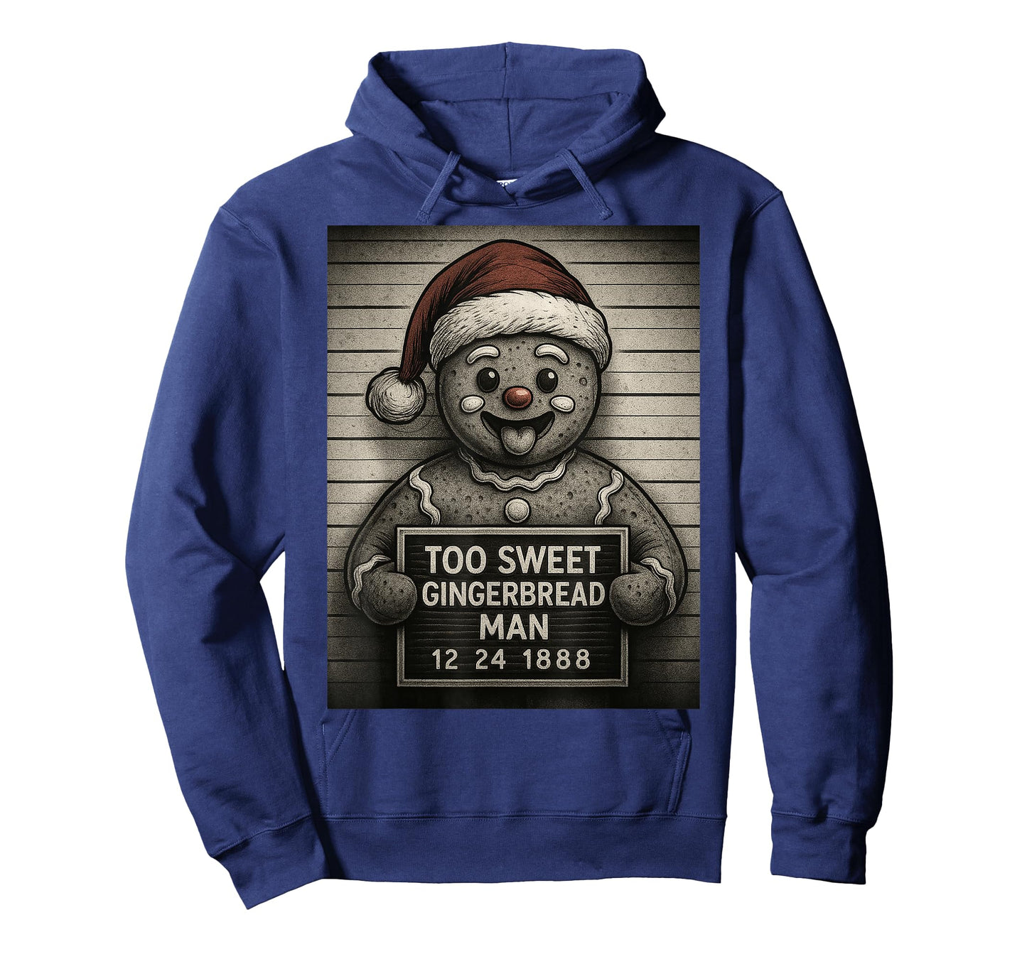 Cute Funny Gingerbread Man Mugshot Christmas Baking T-Shirt