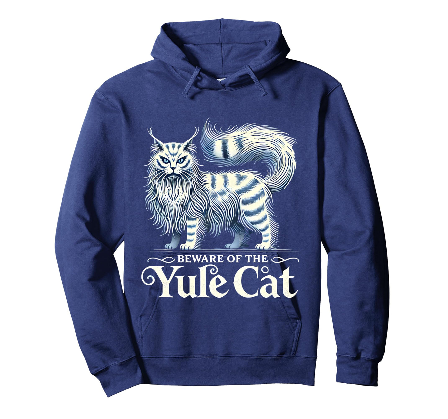 Beware of the Yule Cat Jolakotturinn Icelanic Folklore Long Sleeve T-Shirt