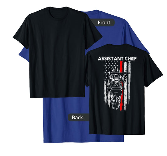 Assistant Fire Chief American flag gifts for Assistant Chief T-Shirt