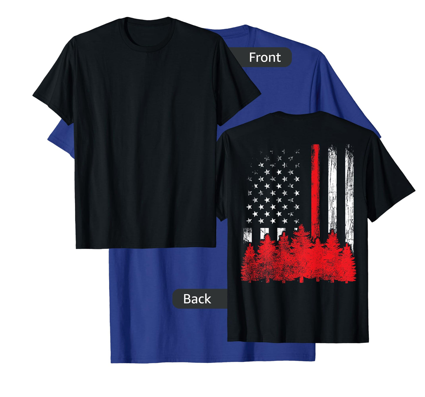 Thin Red Line American Flag Wildland Firefighter Shirts Gift T-Shirt