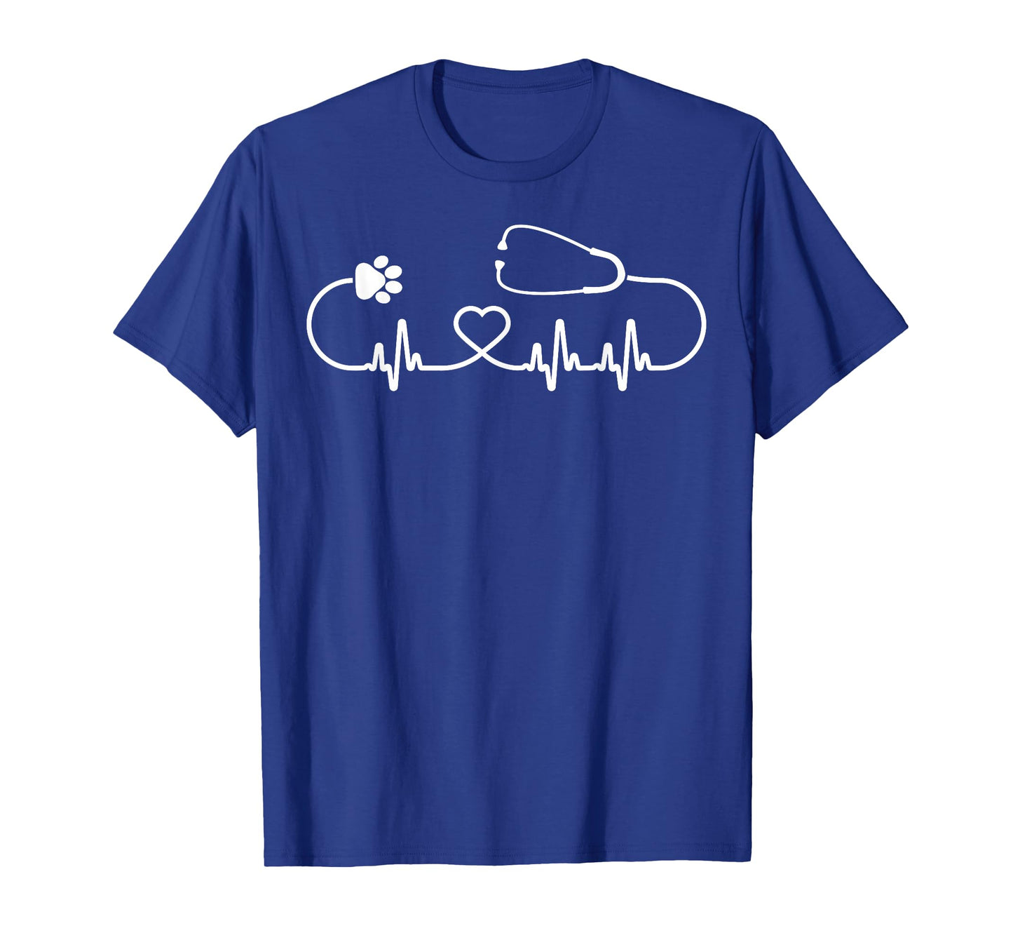 Cool Veterinarian Heartbeat | Funny Veterinary Worker Gift T-Shirt