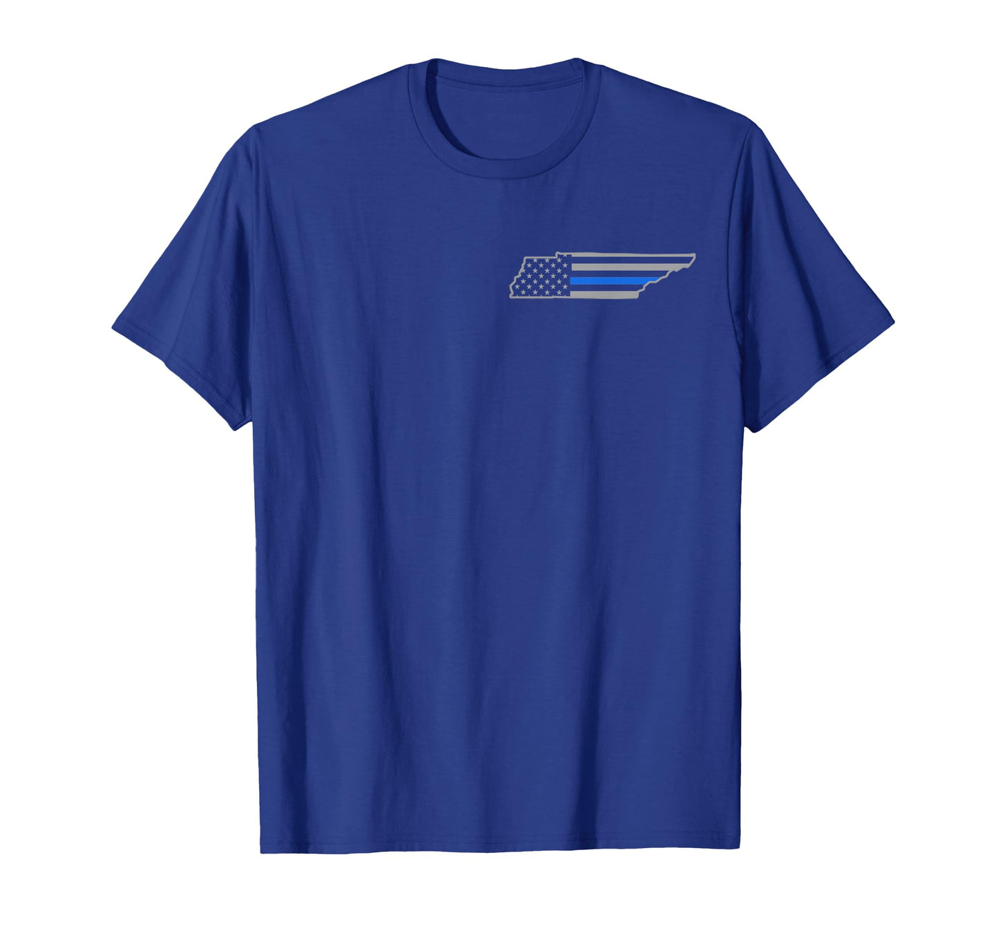 Tennessee US Thin Blue Line Flag Police Officer Cop T-Shirt