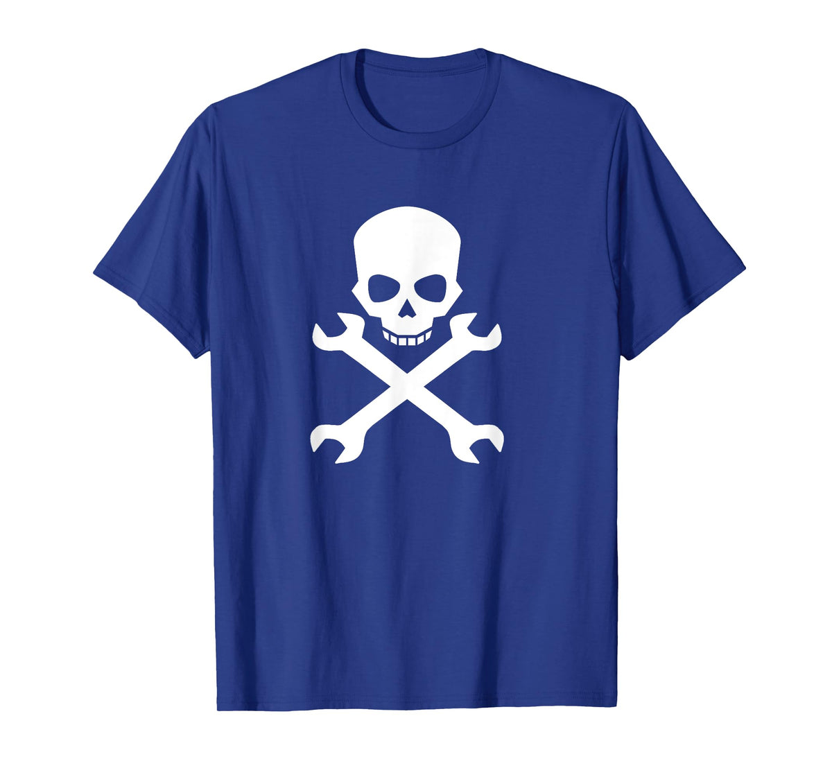 Skull with Crossed Wrenches For Mechanics and Gear Heads T-Shirt