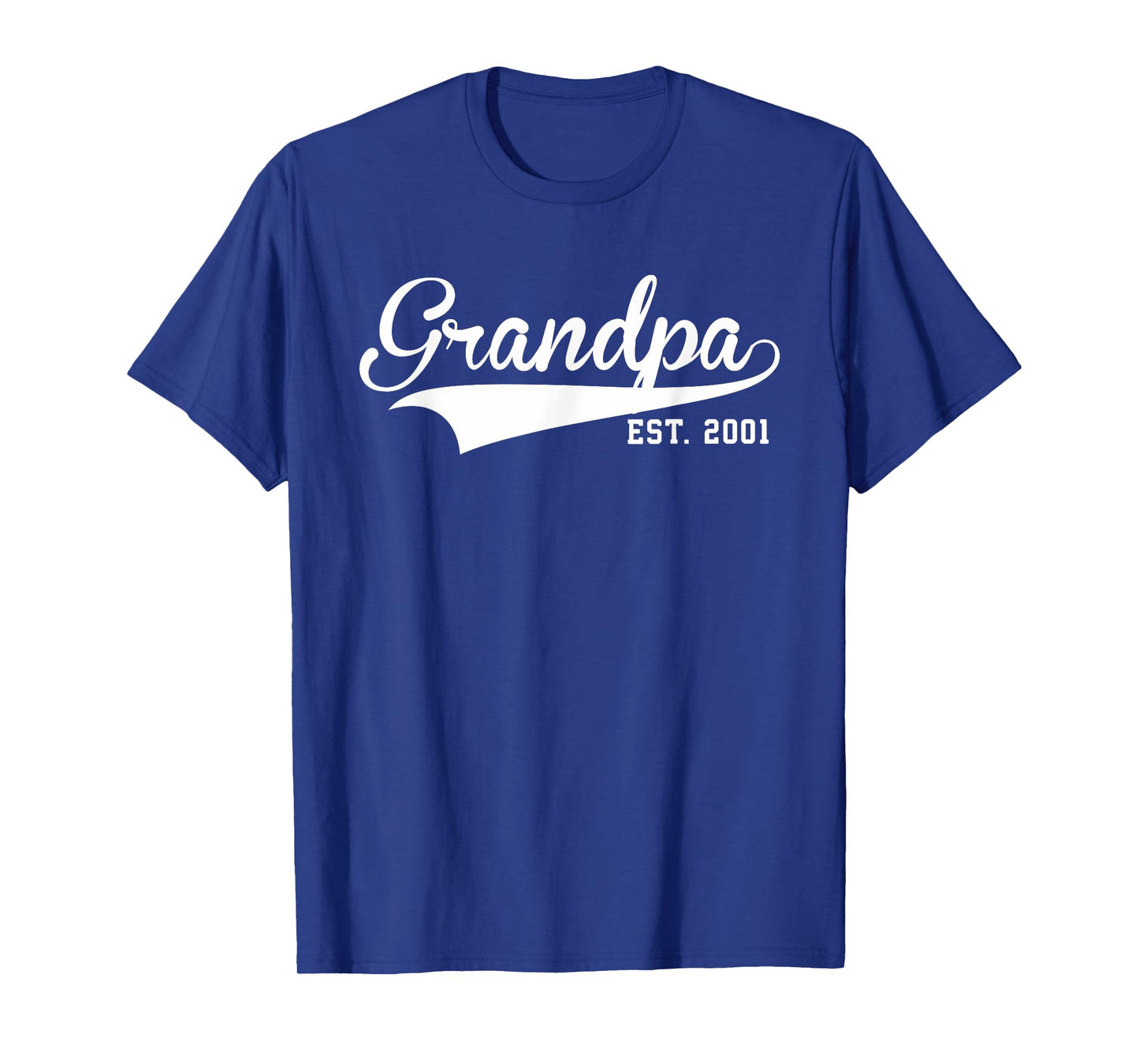 Grandpa - Established 2001 T-Shirt / Funny Grandpa Gift T-Shirt