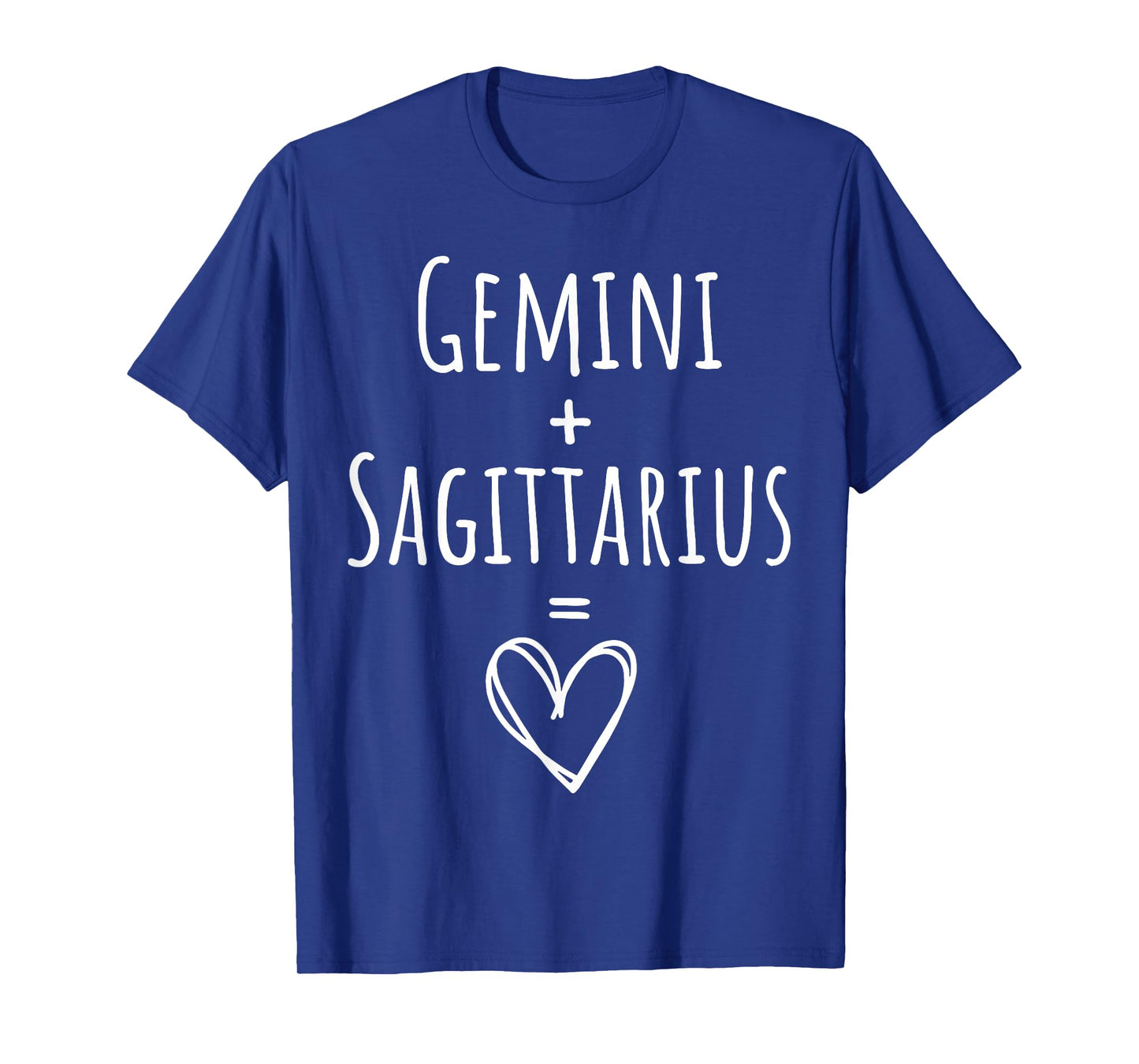 Gemini and Sagittarius Couple Matching Zodiac Sign T-Shirt