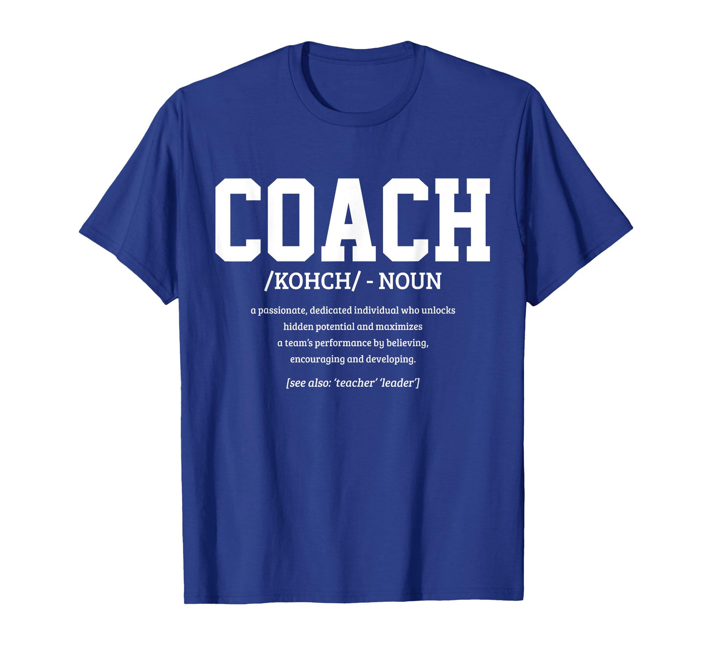 Coach Definition Funny Handball Football Trainer Sport T-Shirt