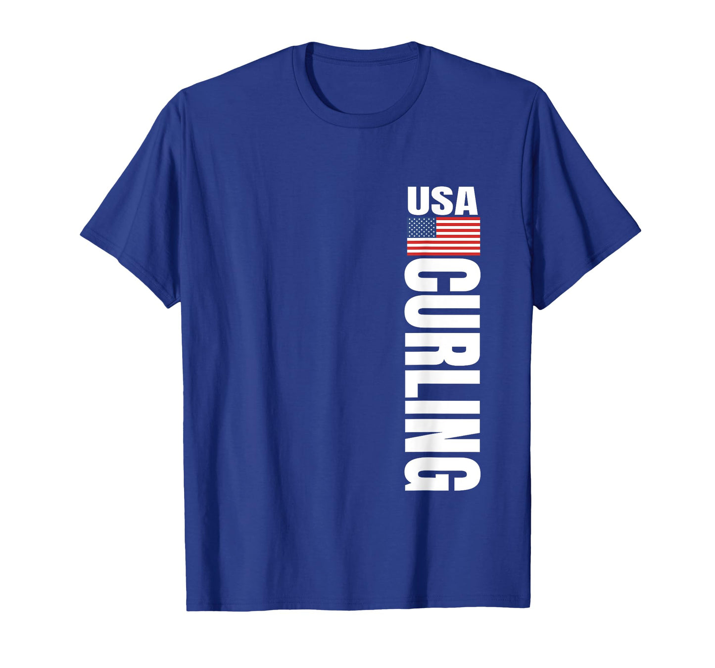 Curling USA Team American Flag Rink Women Men T-Shirt