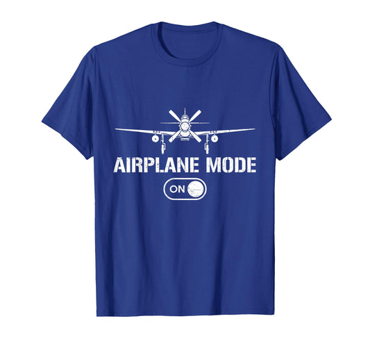 Airplane Mode Funny P-51 Mustang World War 2 Fighter Planes T-Shirt