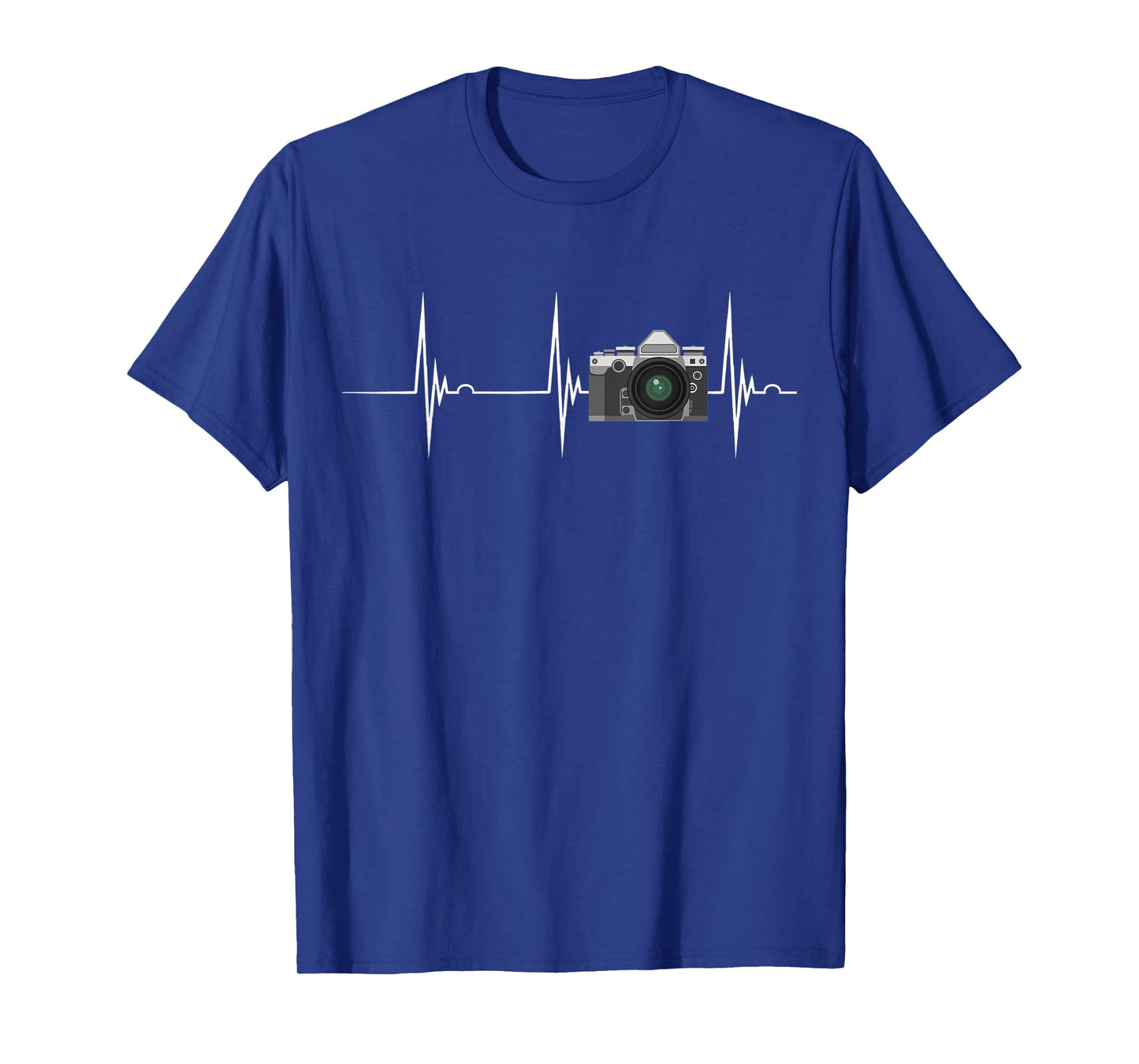 Photography Camera Lense Photographer Heartbeat EKG Pulse T-Shirt