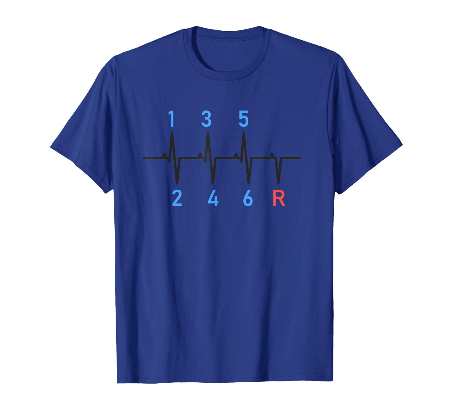 6 Speeds Gear Shift Manual Transmission Funny Car Race Gift T-Shirt