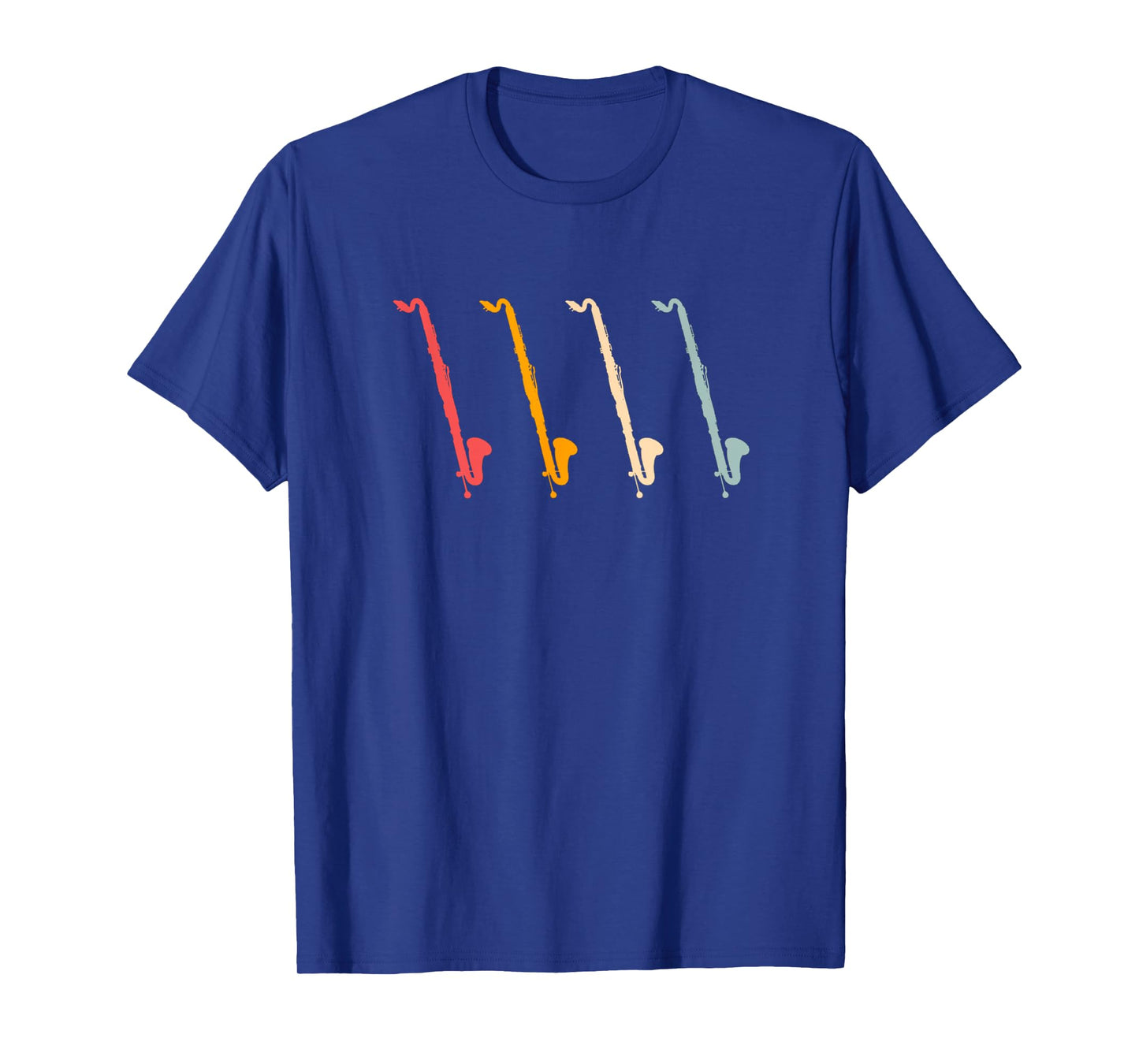 Contrabass Clarinet Retro Bass Clarinet Silhouette T-Shirt
