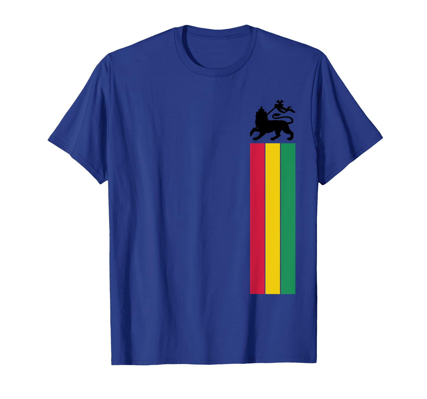 Lion of Juda Reggae Music Jamaica Ethiopian Flag T-Shirt