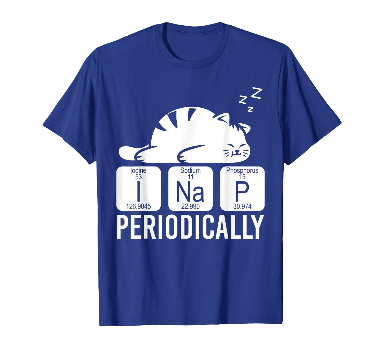 Cute Animal Periodic Table Funny Chemist Gift Cat Chemistry Men Women Girls Kids T-Shirt