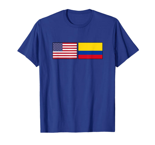 USA Columbia Flag Columbian American Flags Design US T-Shirt
