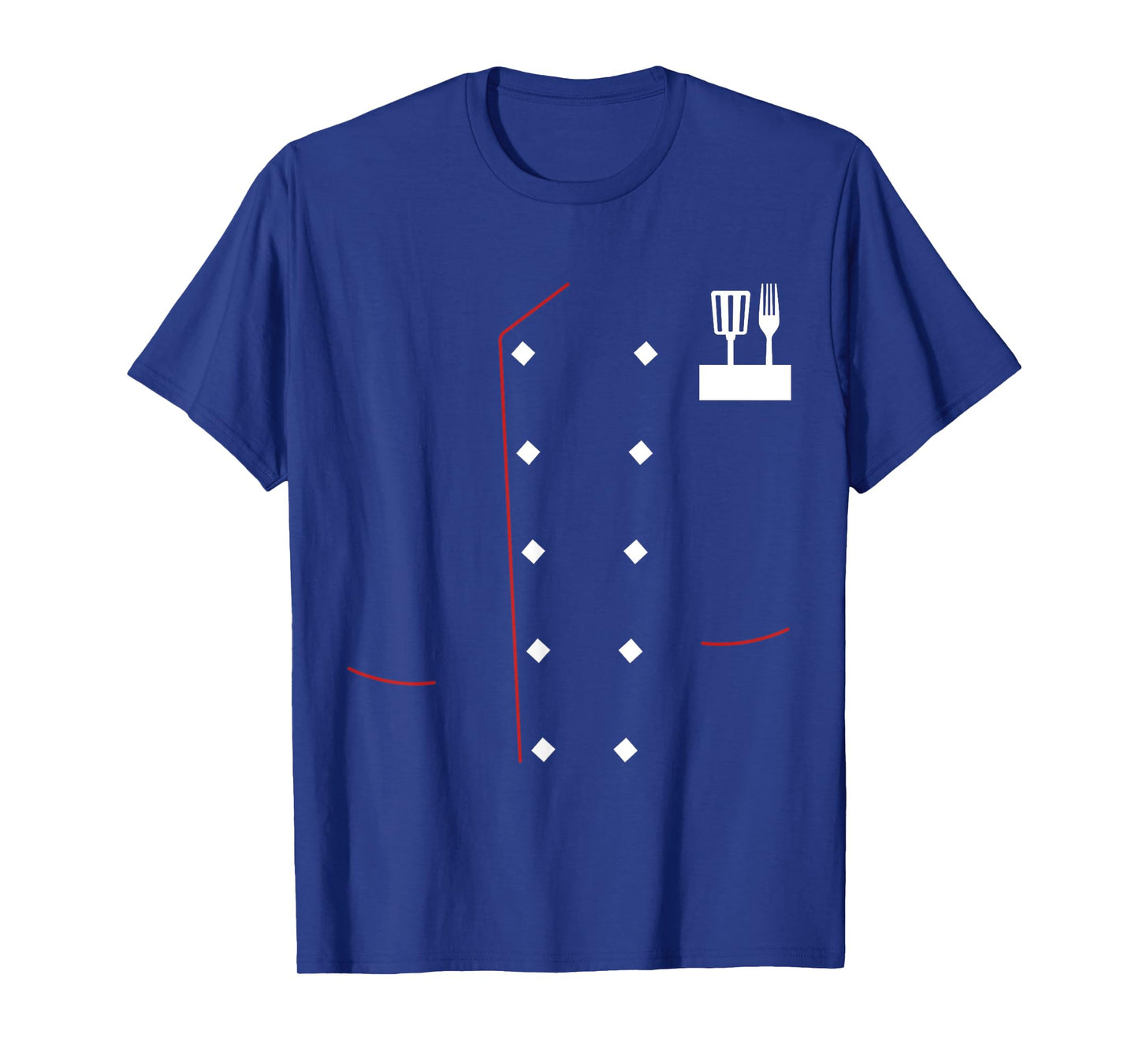 Chef Uniform Jacket Faux Cook Chef Master Cooking Costume T-Shirt