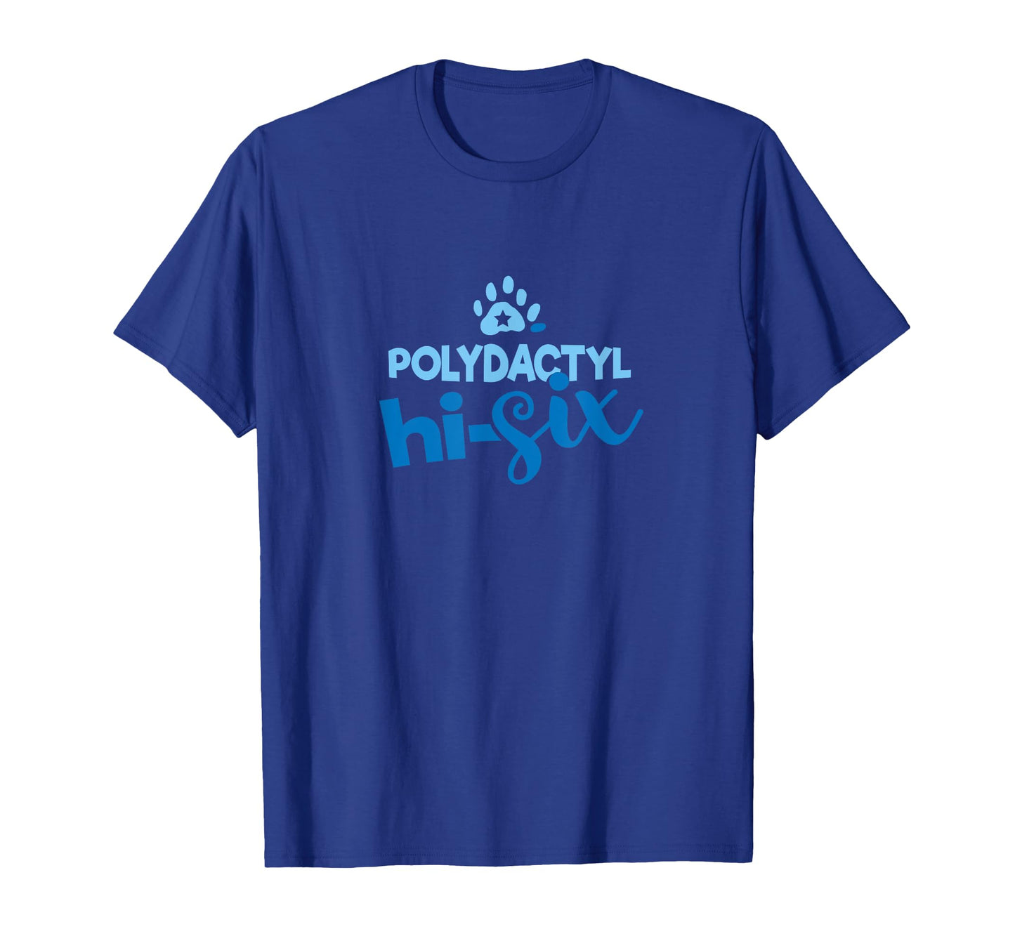POLYDACTYL PAWS CAT KITTEN HI-SIX Men Women T-Shirt