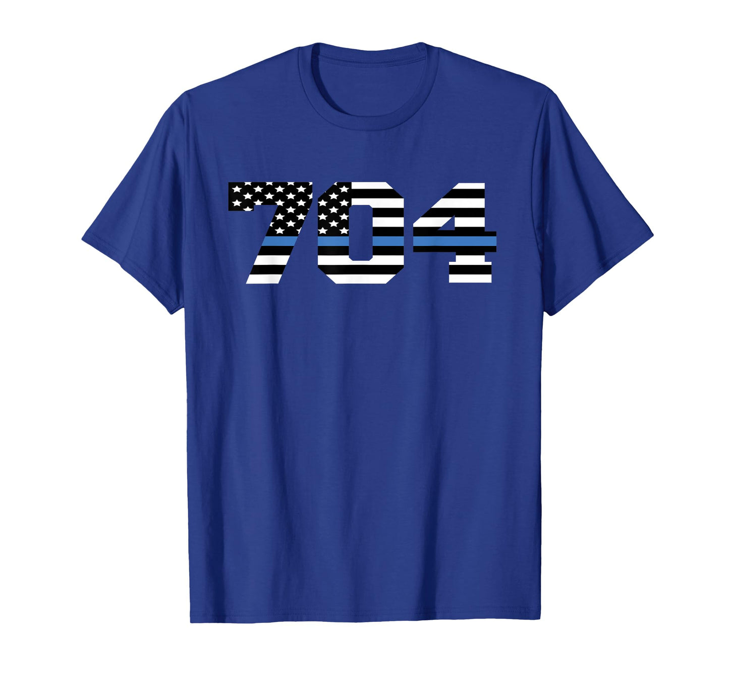 Charlotte North Carolina Police Officer USA Flag 704 T Shirt Women Kids Men T-Shirt