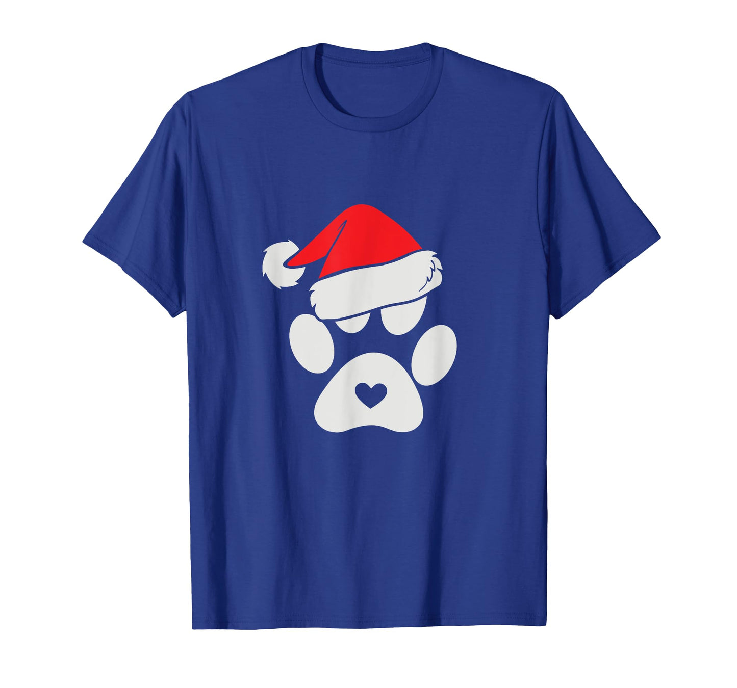 Paws Santa Hat Dog Cat Paw Christmas Pet Lover T-Shirt