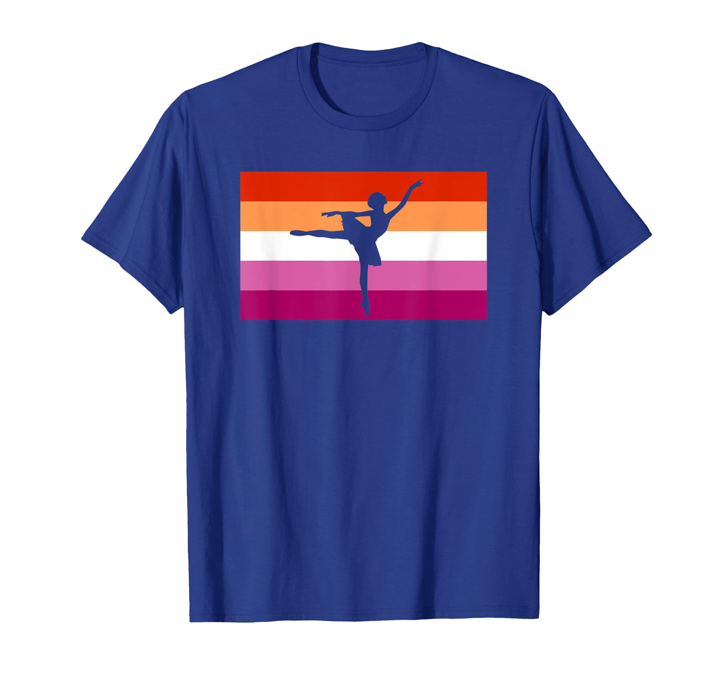 Ballet Dancer Ballerina Lesbian Pride Flag LGBTQ Pride Month T-Shirt