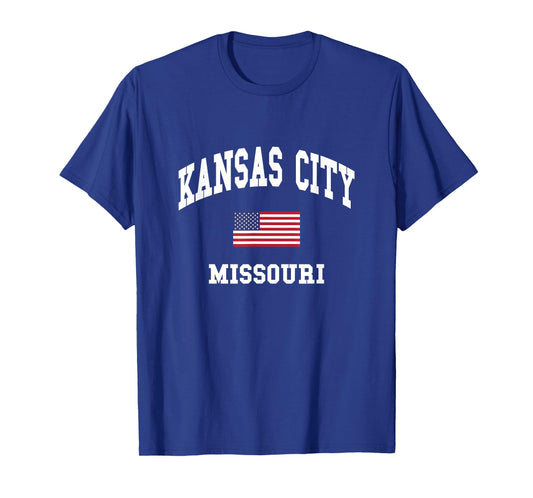 Kansas City - USA Flag - Classic T-Shirt