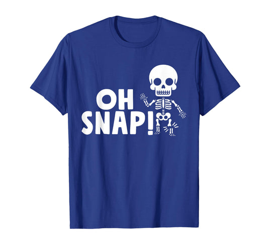 Oh Snap Broken Leg Injury Broken Bones Hospital Skeleton T-Shirt