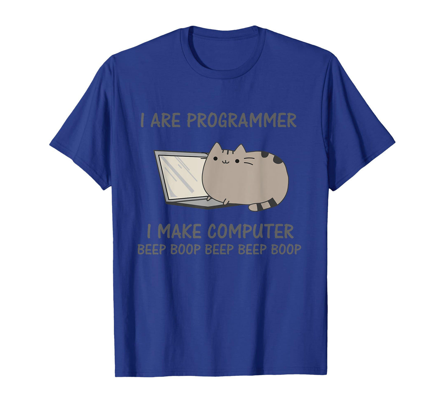 Cat Computer Kitten Informational Science Gift Men Women Girls Kids T-Shirt