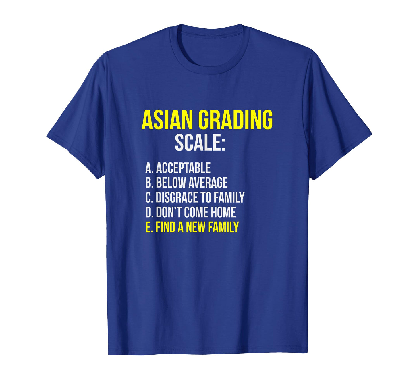 Asian Grades Career Student Funny Tiger Parenting T-Shirt
