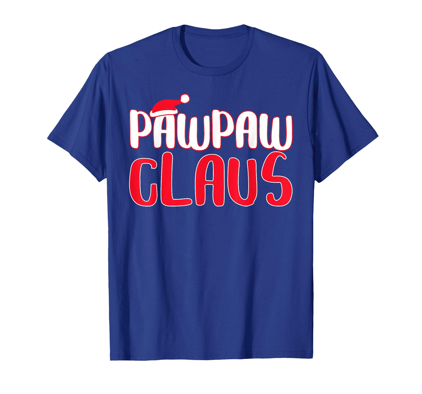 Pawpaw Claus T-Shirt - Men's Black Santa Christmas Shirt - Small - Short Sleeve - Cotton 65%, Polyester 35%