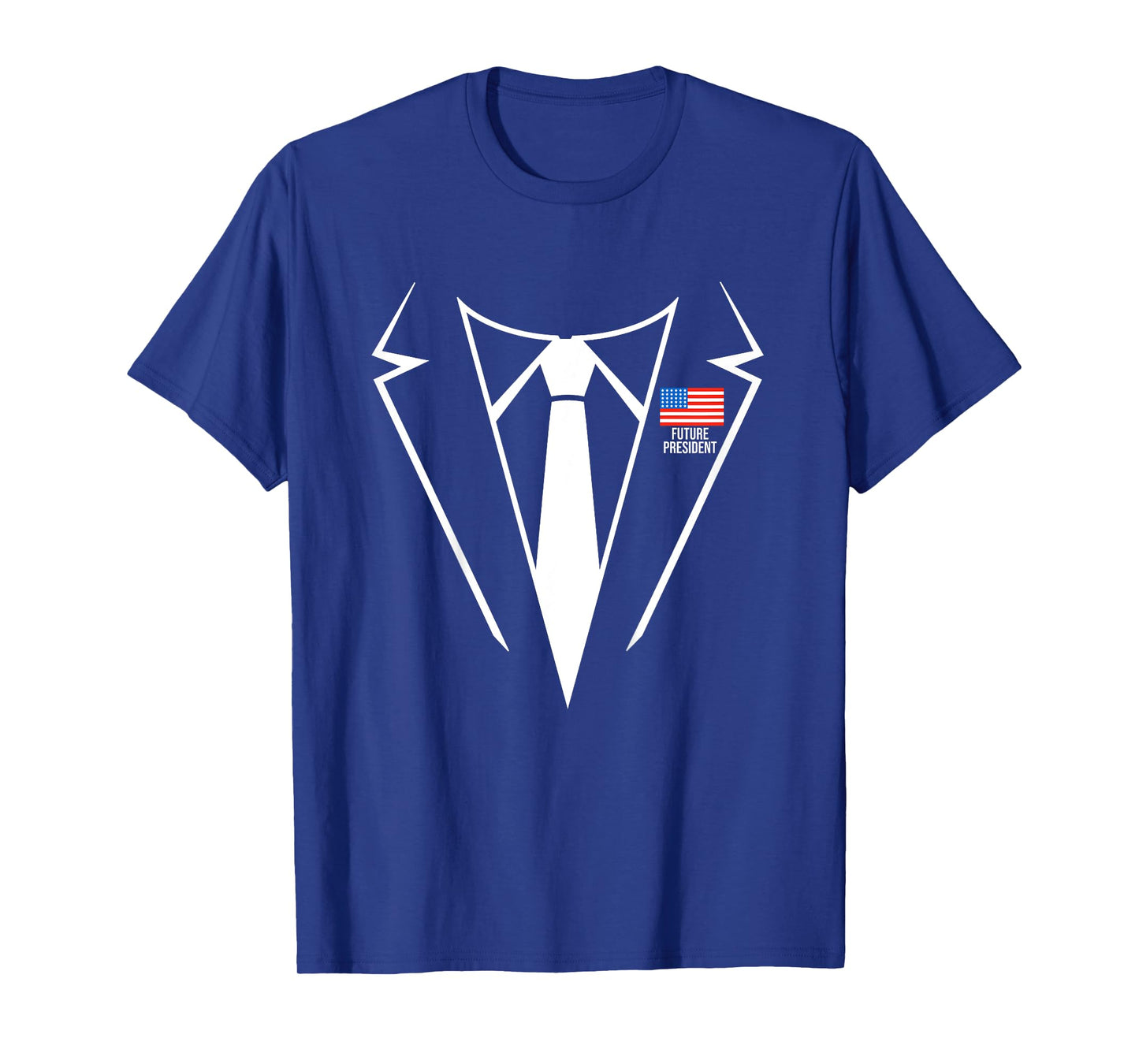 Future President Costume Suit Tux American Flag Patriotic Kids T-Shirt