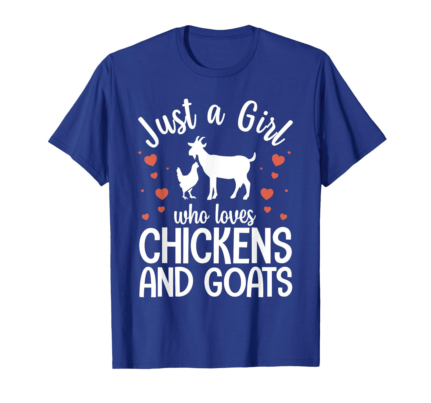 Cool Chicken Goat Design For Women Girls Pygmy Goat Lover T-Shirt