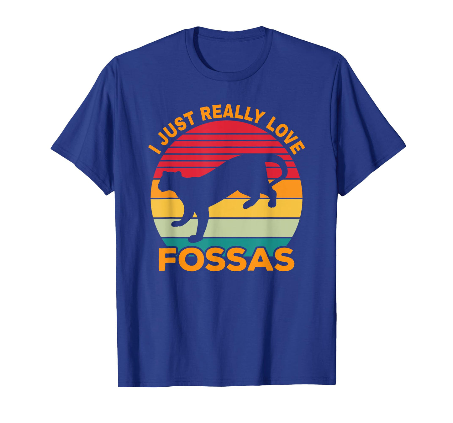 Fossa Retro Vintage | Cute Carnivore Saying | Madagascar Cat Men Women T-Shirt