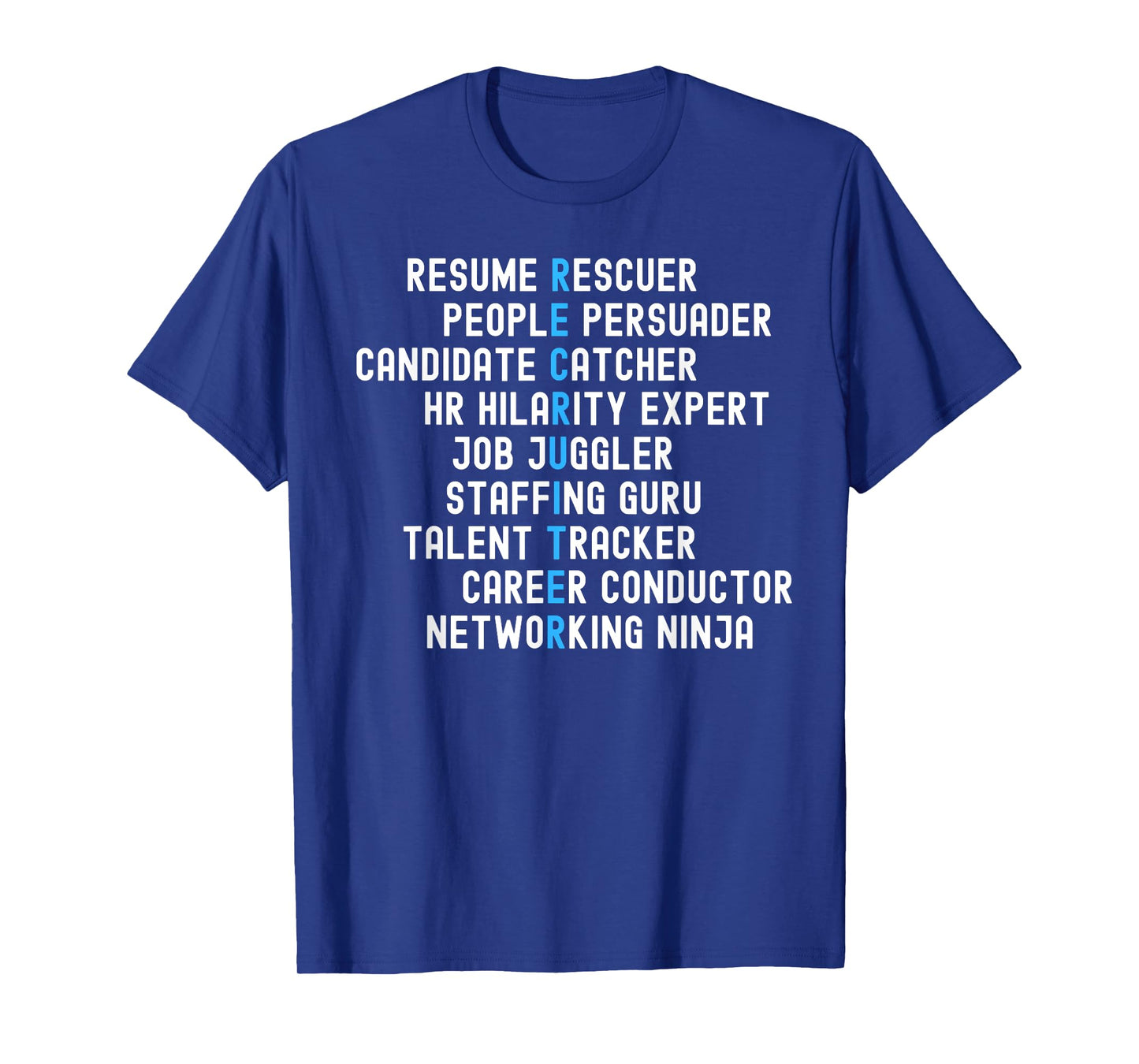 Click Like for Recruitment Funny Recruiter Definitions with Job Responsibilities Unisex-Adults Black T-Shirt