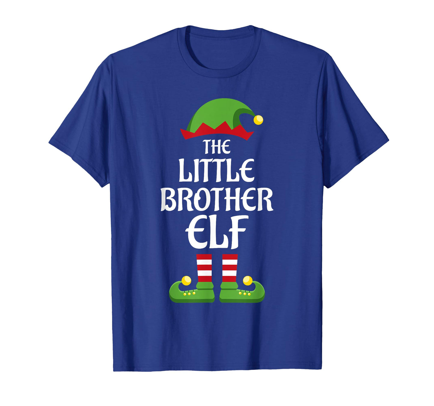 Little Brother Elf Family Matching Group Christmas T-Shirt
