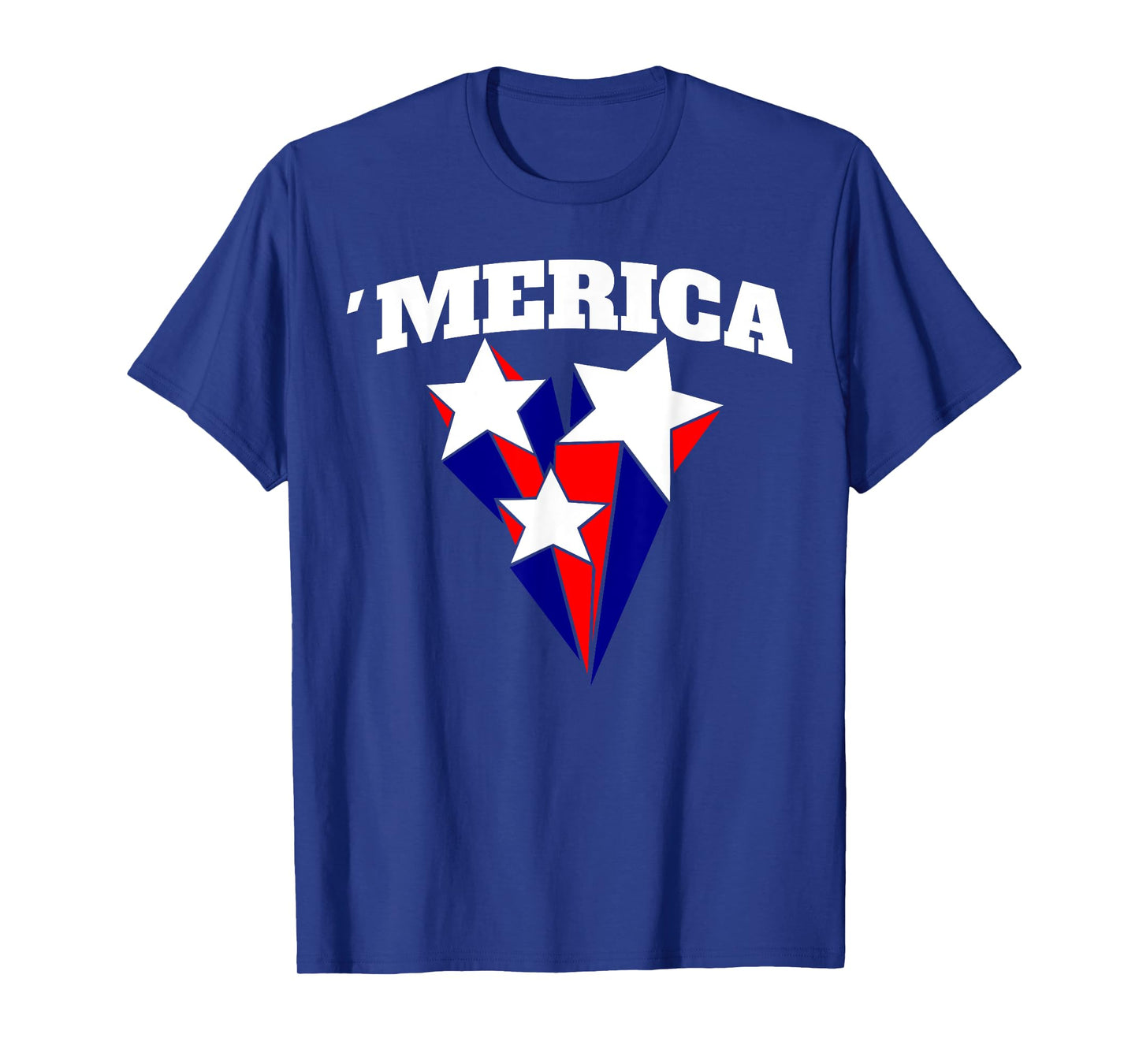 Merica Stars funny Red White and Blue American Stars T-Shirt