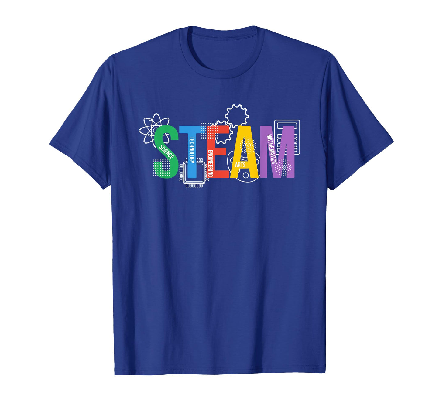 Colorful Steam Letters for Steam Program Teacher and Student T-Shirt