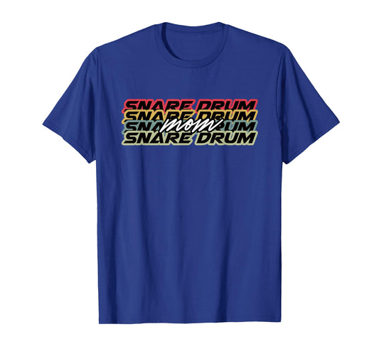 Snare Drum Mom Player Retro Vintage Style 70s 80s 90s T-Shirt